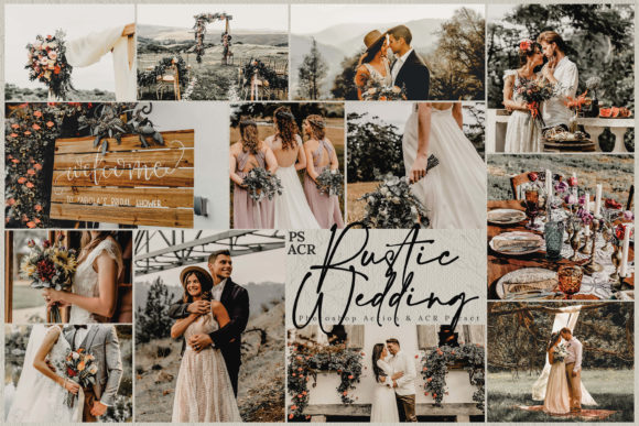 Download 10 Rustic Wedding Photoshop Actions - Wedding Collection
