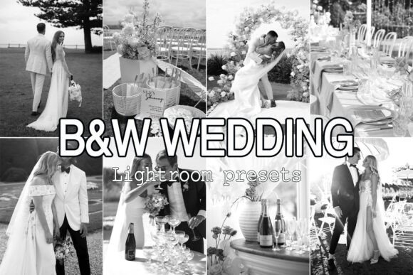 Download 18 Black White Wedding Lightroom Presets - Wedding Collection